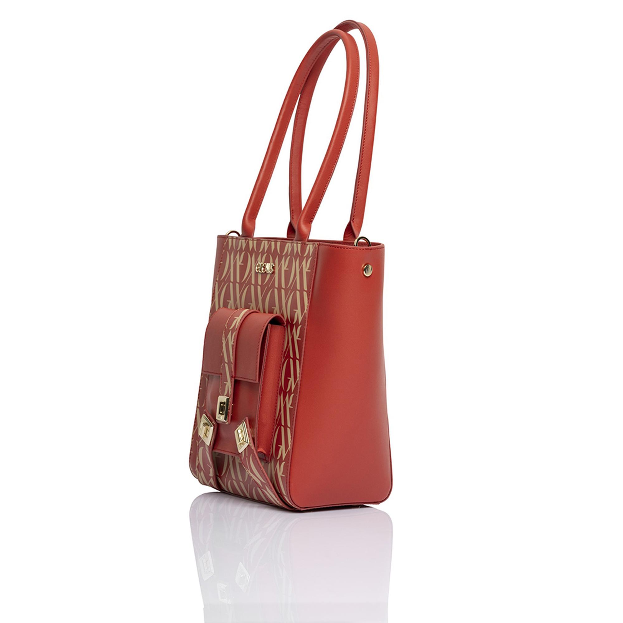 Glows Mimosa Kadın Deri Bucket Çanta Kırmızı