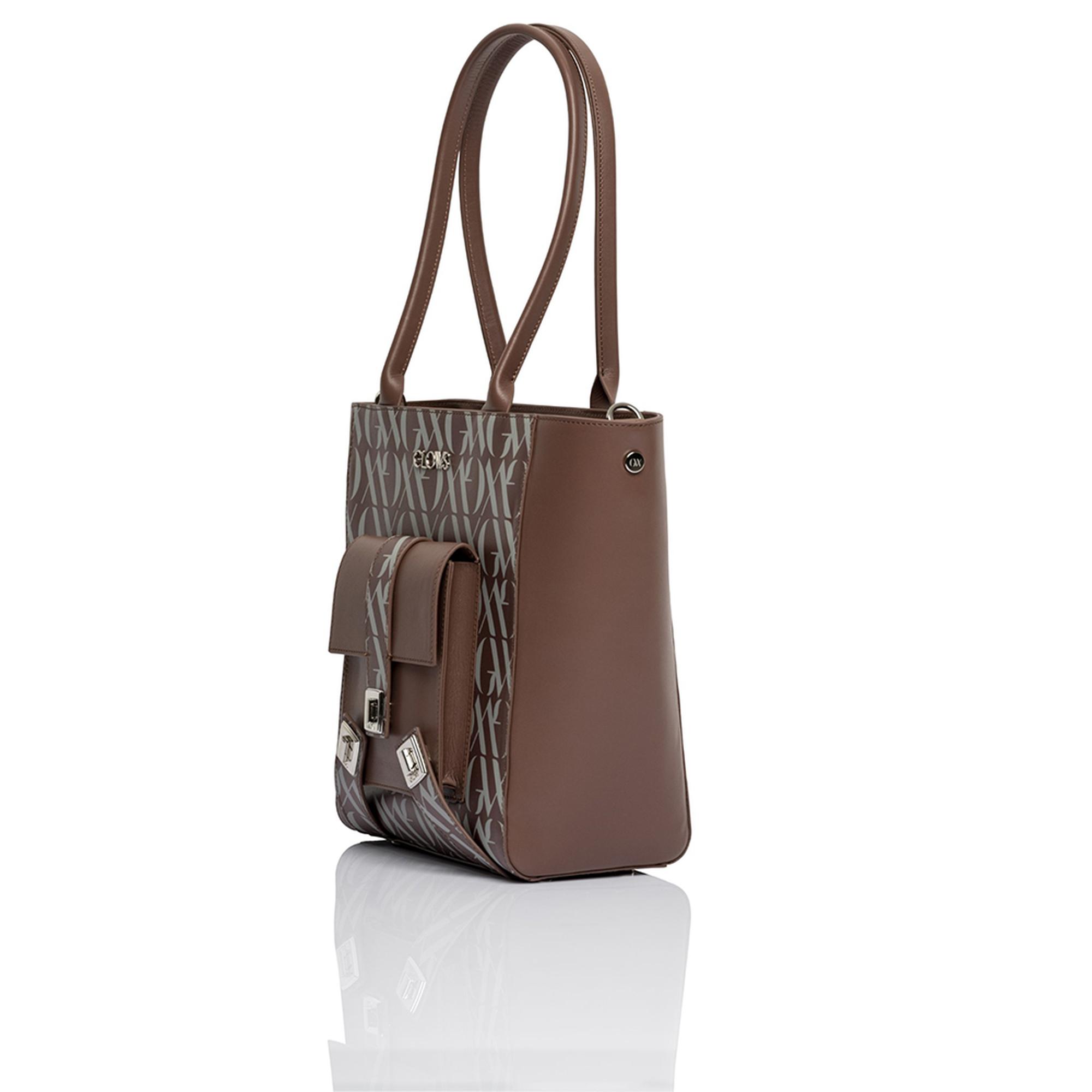 Glows Mimosa Kadın Deri Bucket Çanta Kahverengi