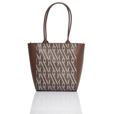  Glows Mimosa Kadın Deri Bucket Çanta Kahverengi