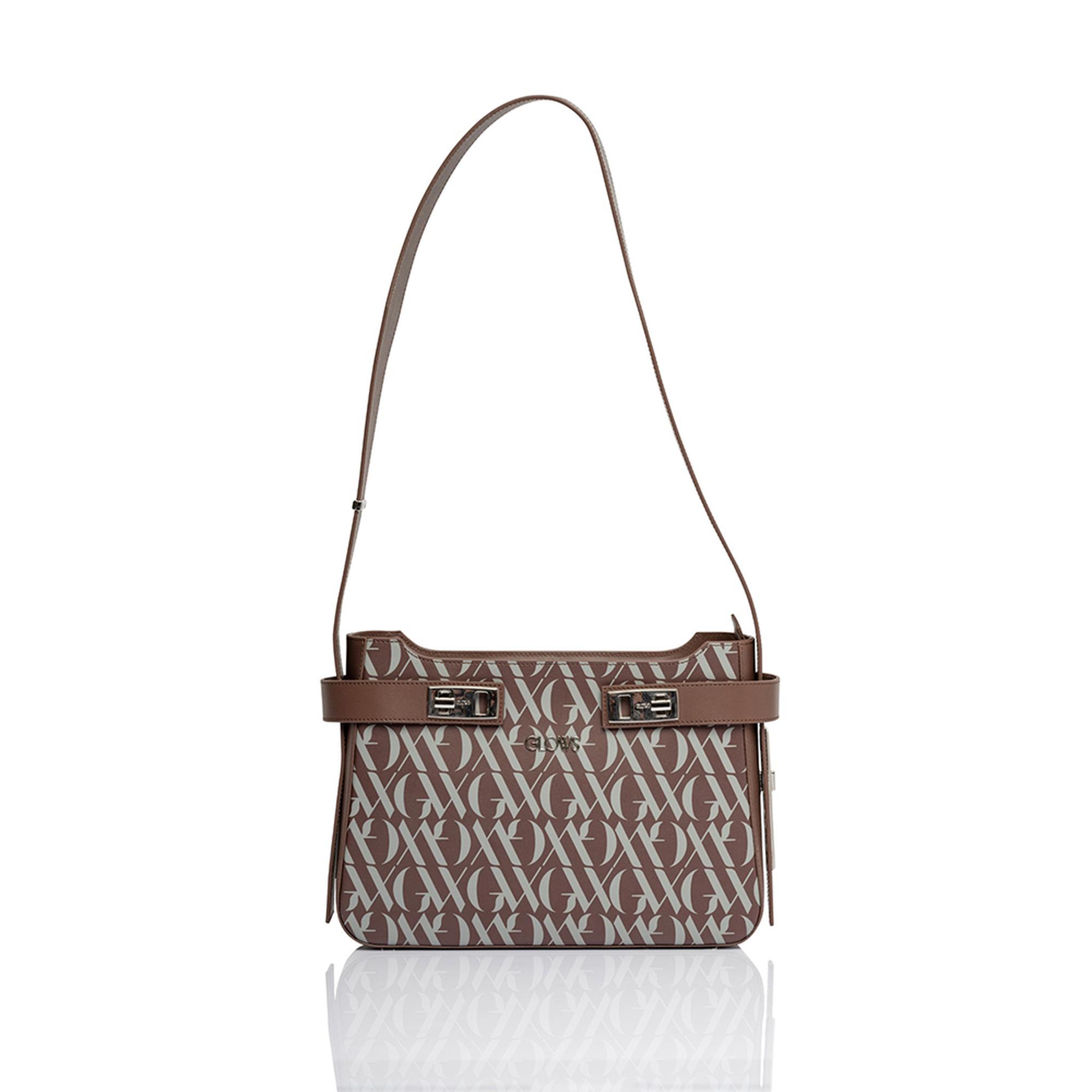 Glows Sirius Kadın Deri Omuz Çantası Kahverengi