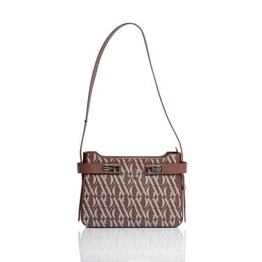  Glows Sirius Kadın Deri Omuz Çantası Kahverengi