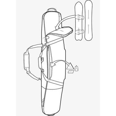  Burton Gig Snowboard Bag Unisex Gri Snowboard Çantası