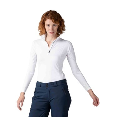  Rossignol Classique 1/2 Zip Kadın Beyaz Içlik Üst