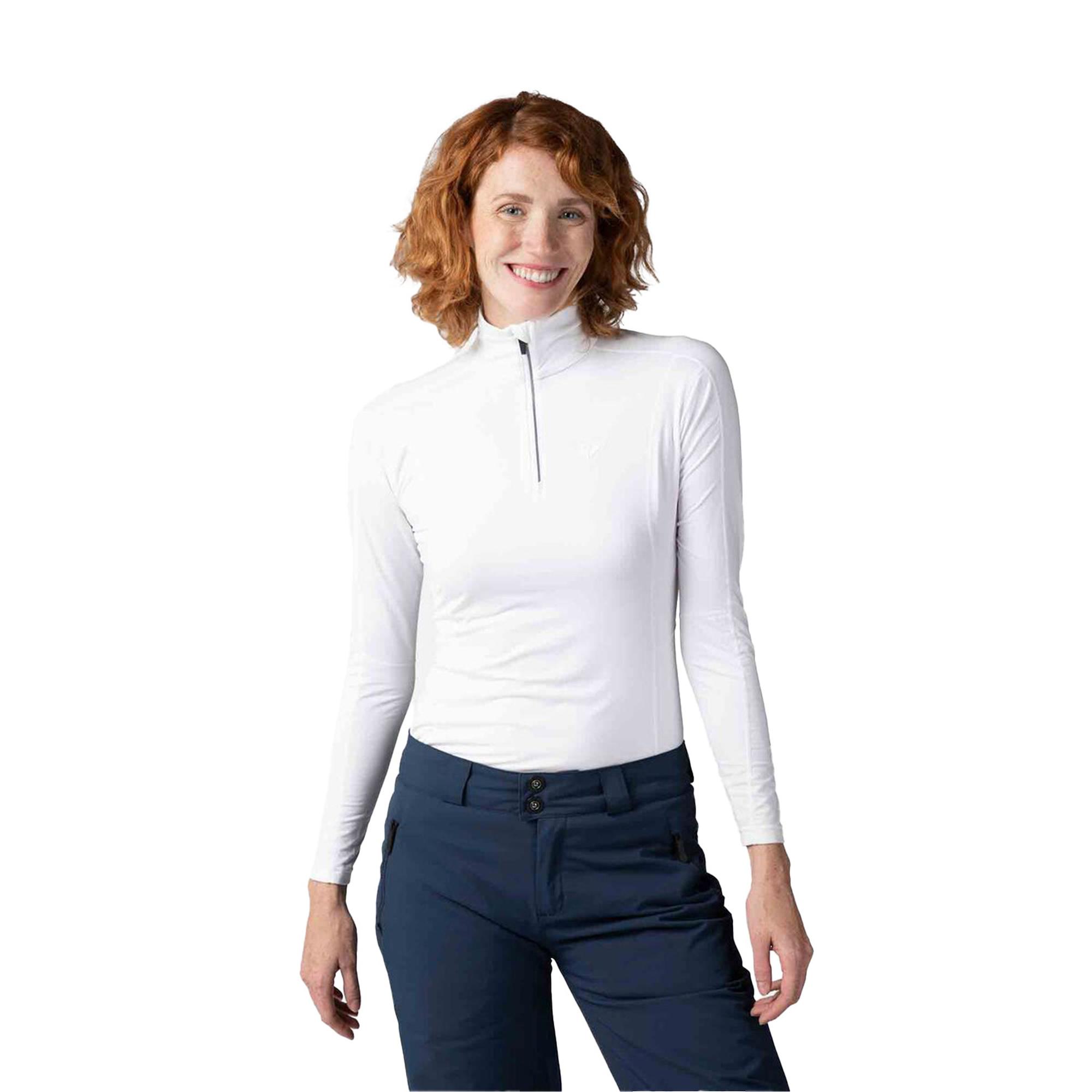 Rossignol Classique 1/2 Zip Kadın Beyaz Içlik Üst