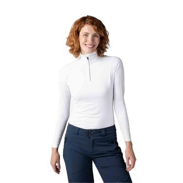  Rossignol Classique 1/2 Zip Kadın Beyaz Içlik Üst
