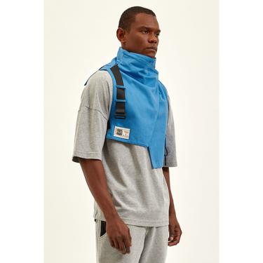  Nasaqu Unisex Ush Yüksek Yaka Kobalt Mavi Yelek