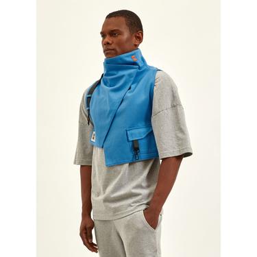  Nasaqu Unisex Ush Yüksek Yaka Kobalt Mavi Yelek