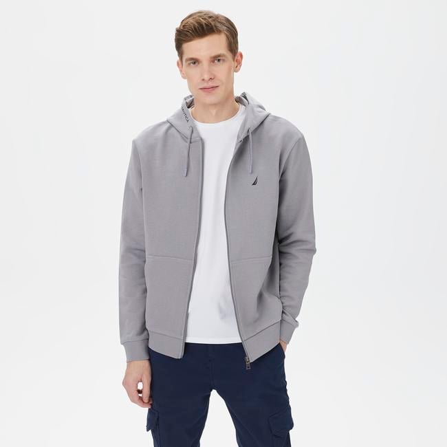  Nautica Erkek Gri Standart Fit Sweatshirt