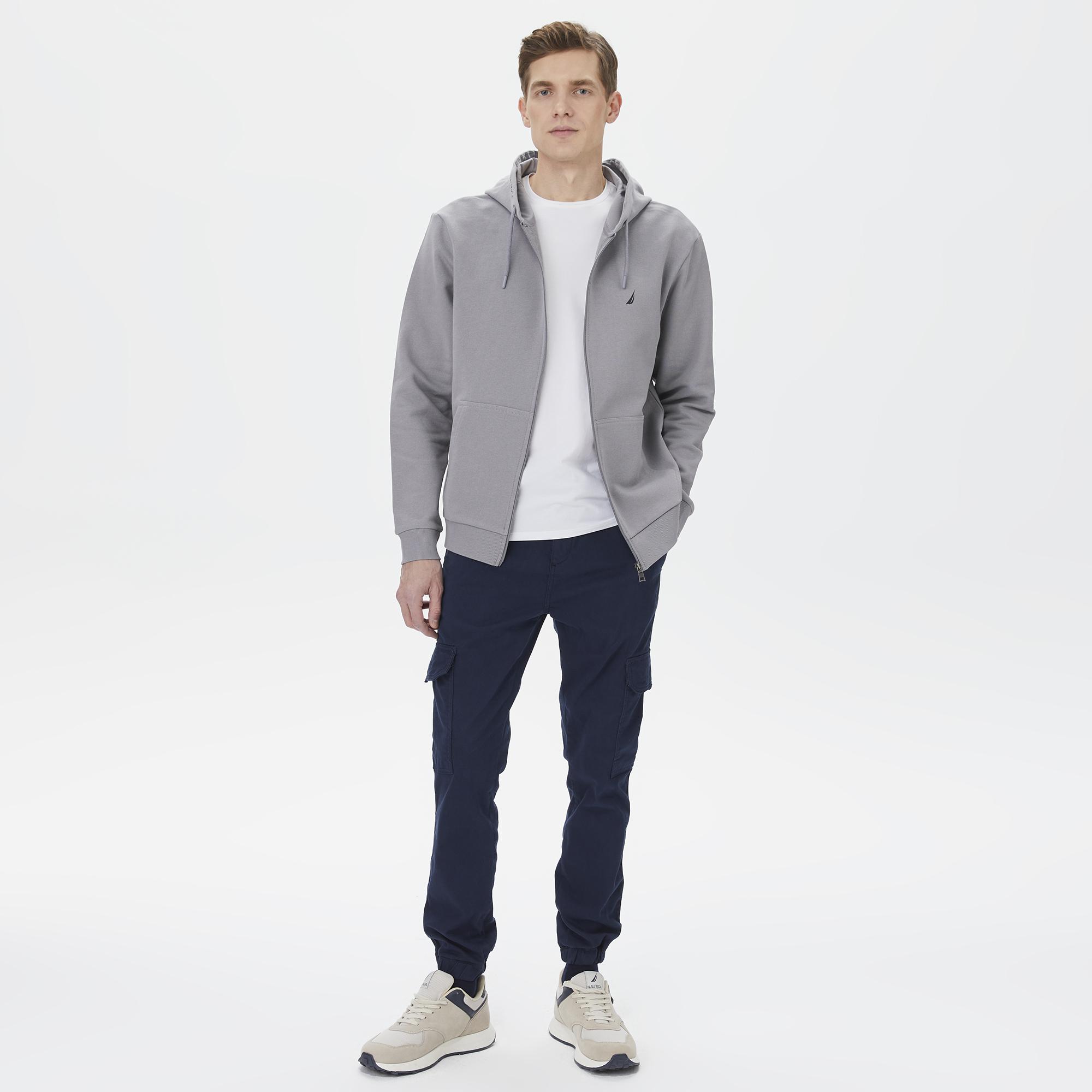 Nautica Erkek Gri Standart Fit Sweatshirt