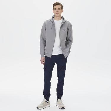  Nautica Erkek Gri Standart Fit Sweatshirt