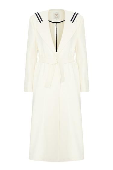  Wabi Sabi Kadın Sail Ekru Kaşmir Kaban