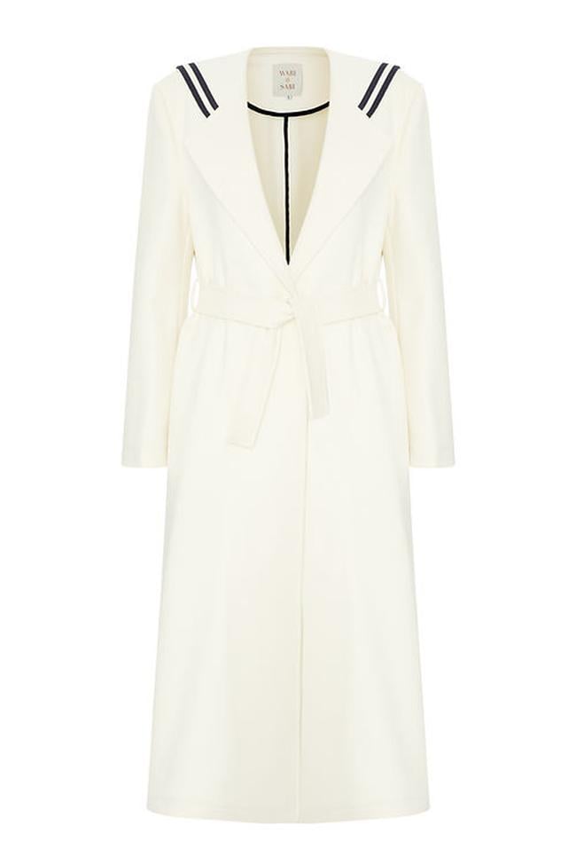  Wabi Sabi Kadın Sail Ekru Kaşmir Kaban