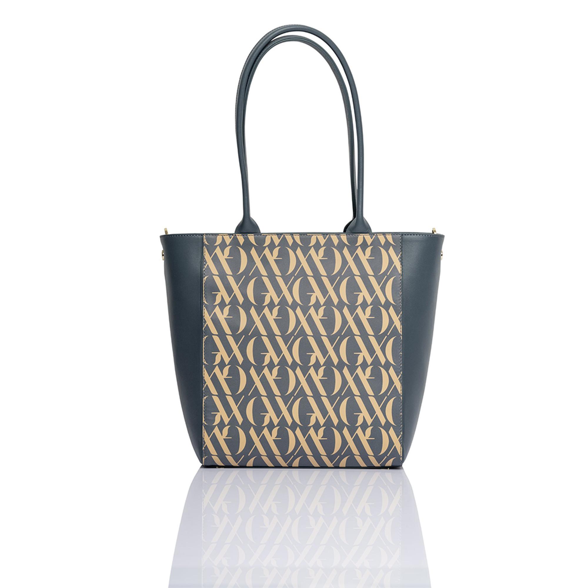 Glows Mimosa Kadın Deri Bucket Çanta Mavi