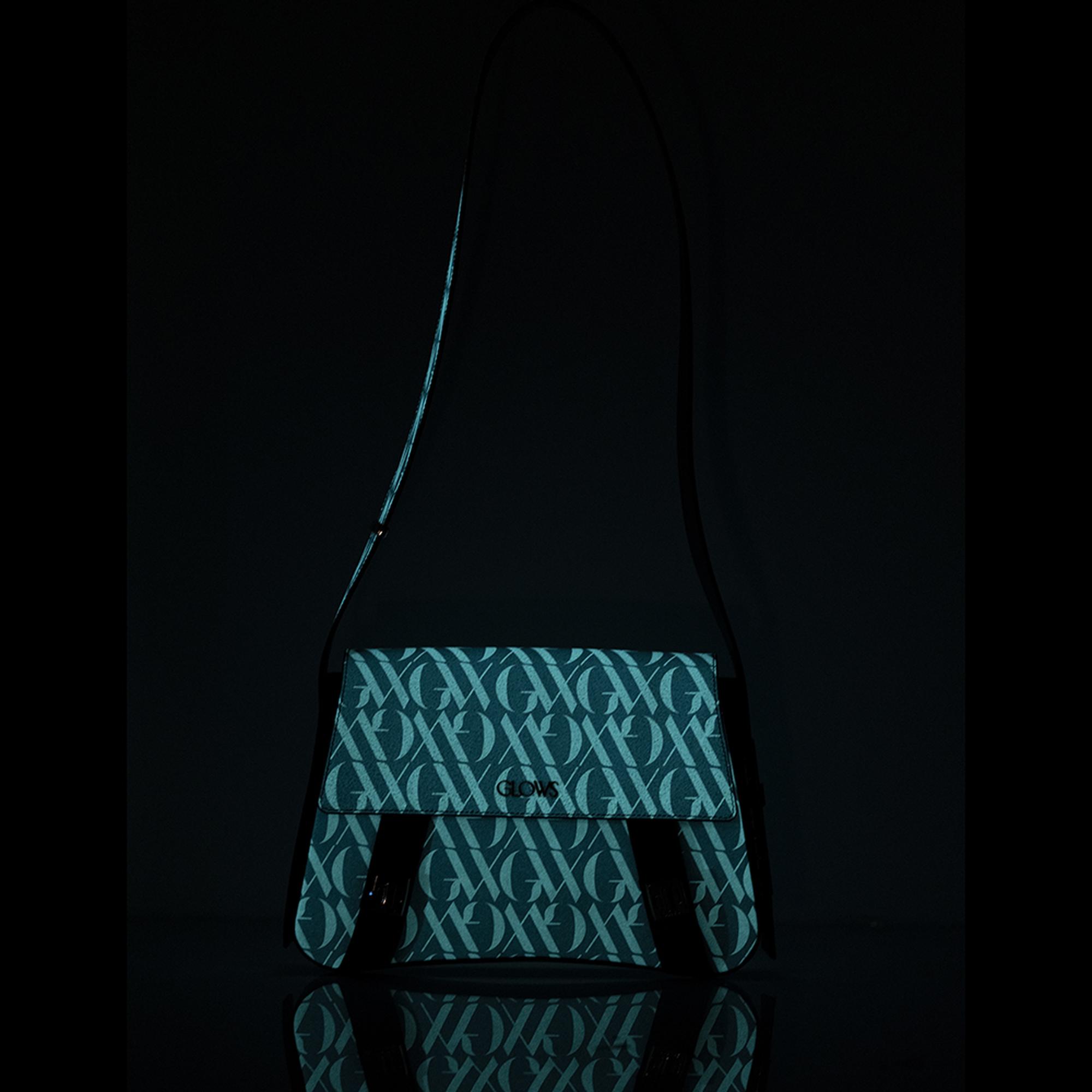 Glows Vega Kadın Deri Flap Çanta Mavi