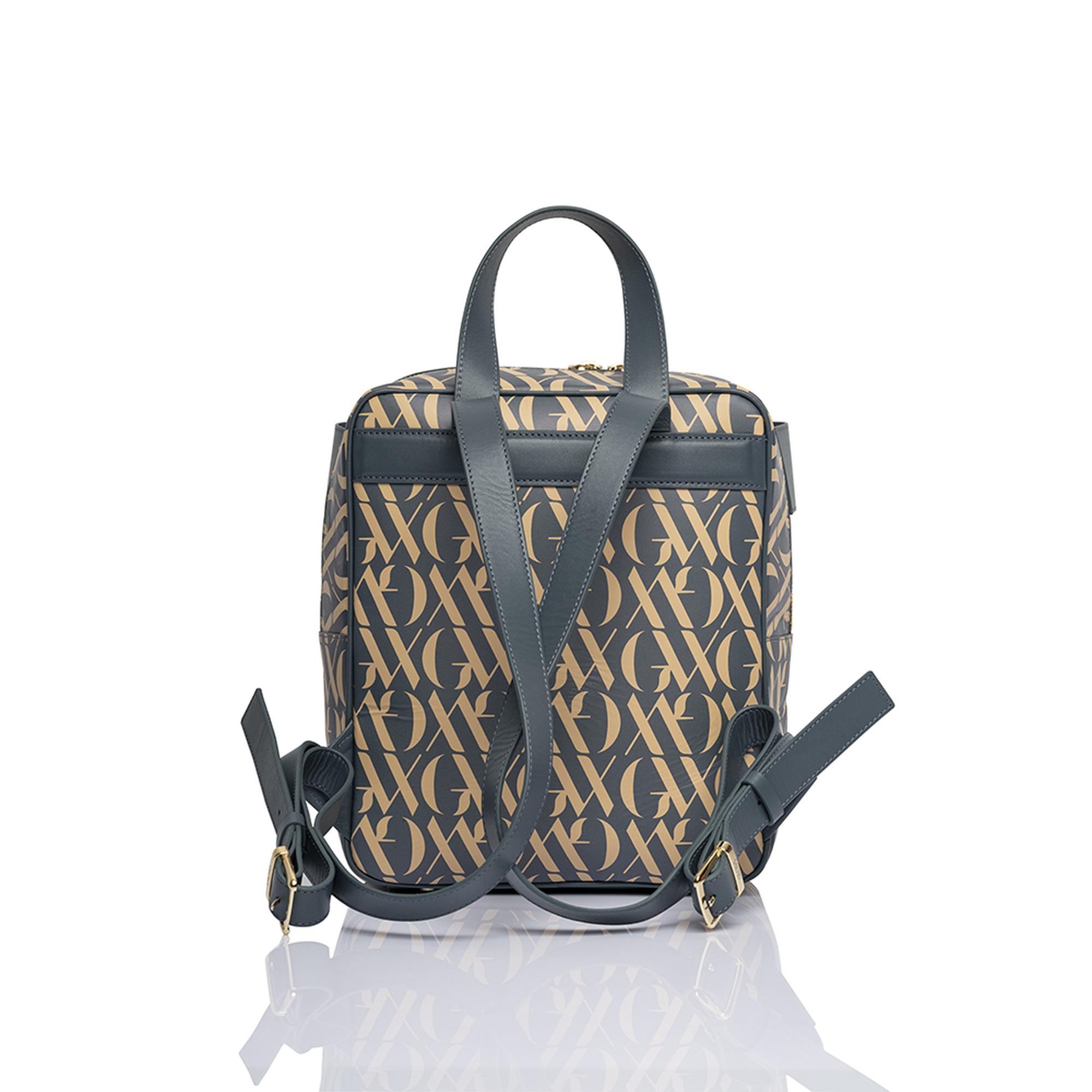 Glows Capella Kadın Deri Sırt Çantası Mavi