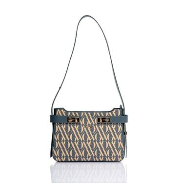  Glows Sirius Kadın Deri Omuz Çantası Mavi