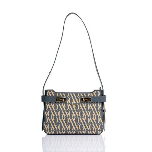  Glows Sirius Kadın Deri Omuz Çantası Mavi