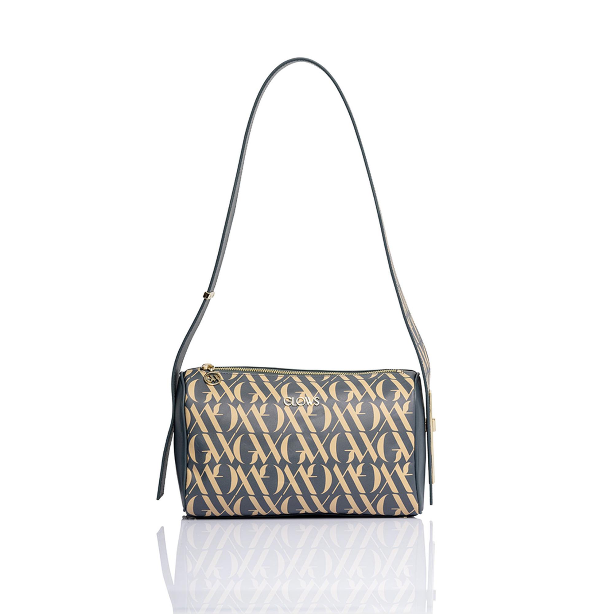 Glows Rigel Kadın Deri Barrel Çanta Mavi