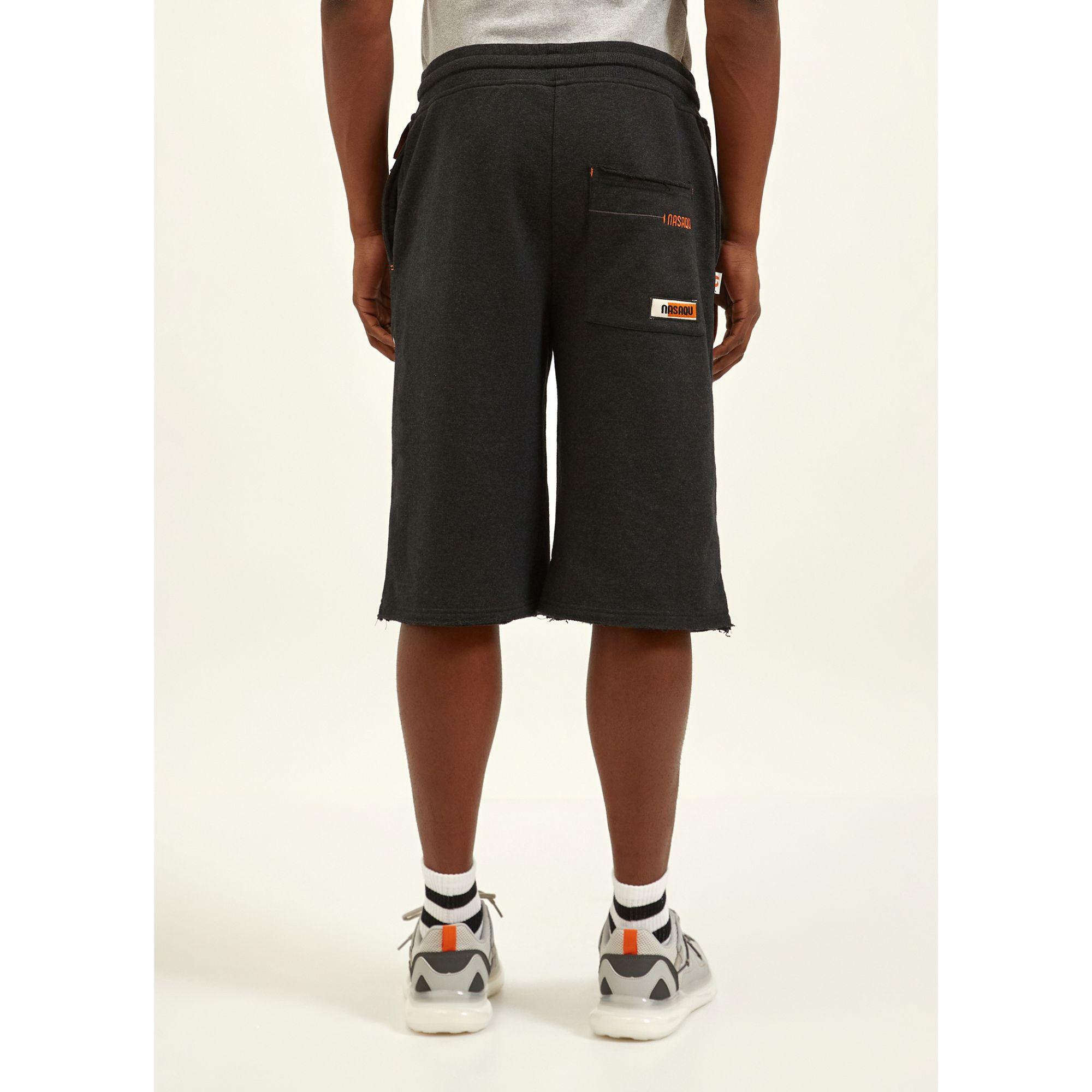 Nasaqu Unisex MES Rahat Kesim Antrasit Şort