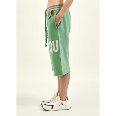  Nasaqu Unisex MES Rahat Kesim Meta Yeşil Şort