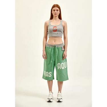  Nasaqu Unisex MES Rahat Kesim Meta Yeşil Şort