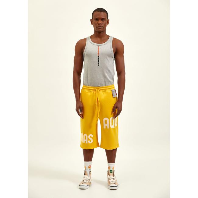  Nasaqu Unisex MES Rahat Kesim Parlak Sarı Şort