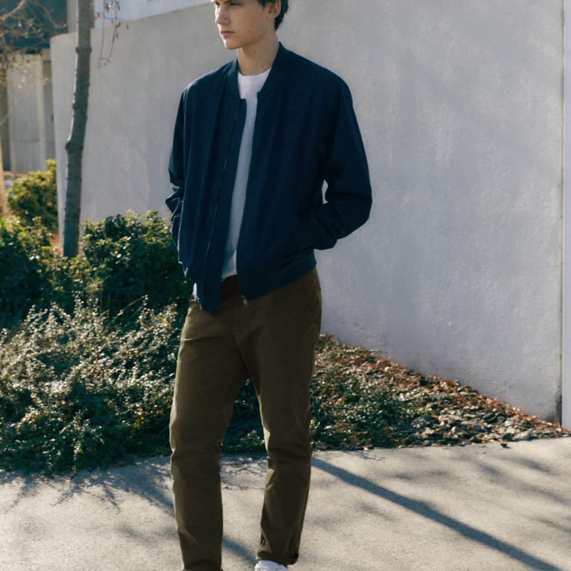 Mango Çocuk Pamuklu Chino Pantolon Haki