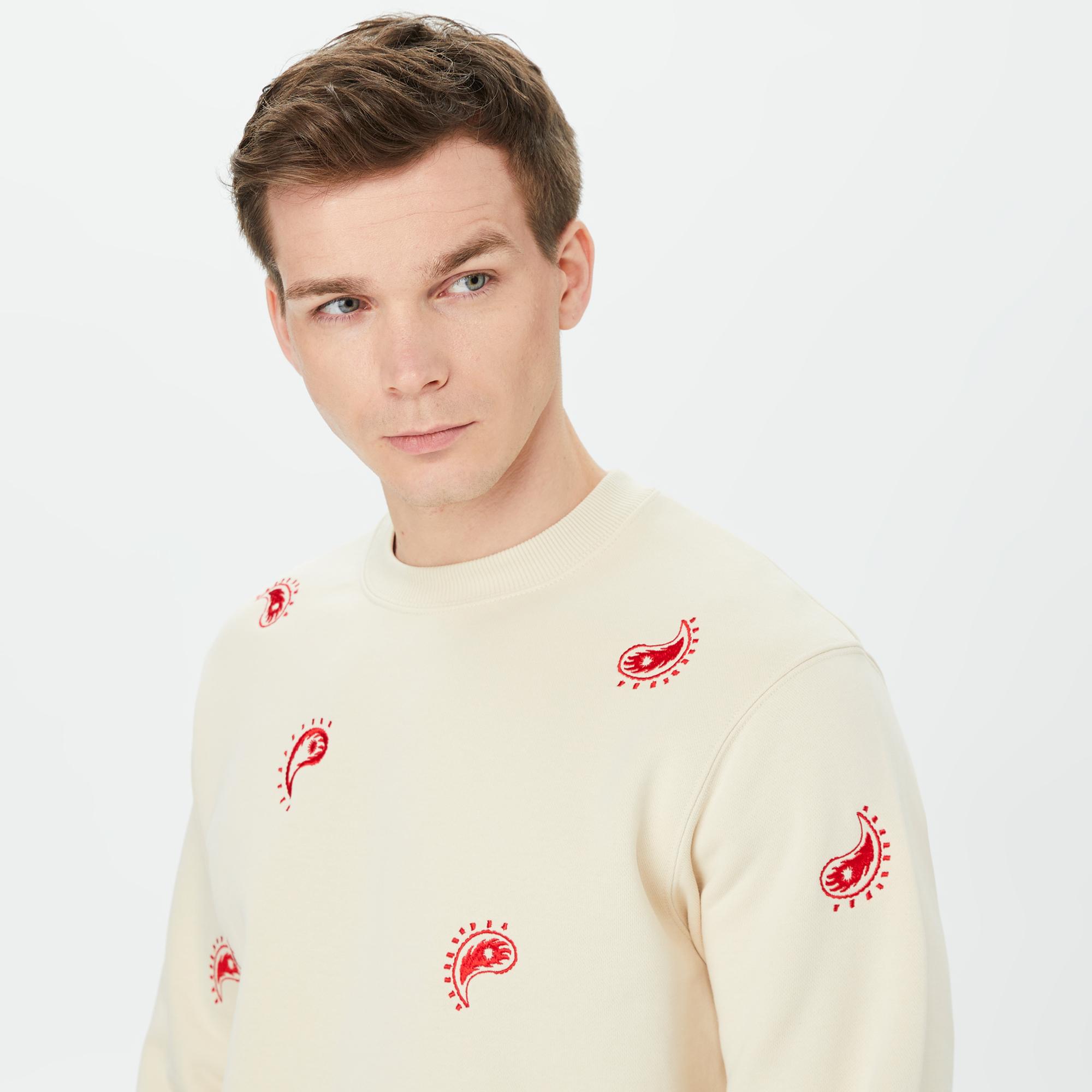 Scotch & Soda Erkek Gri Sweatshirt