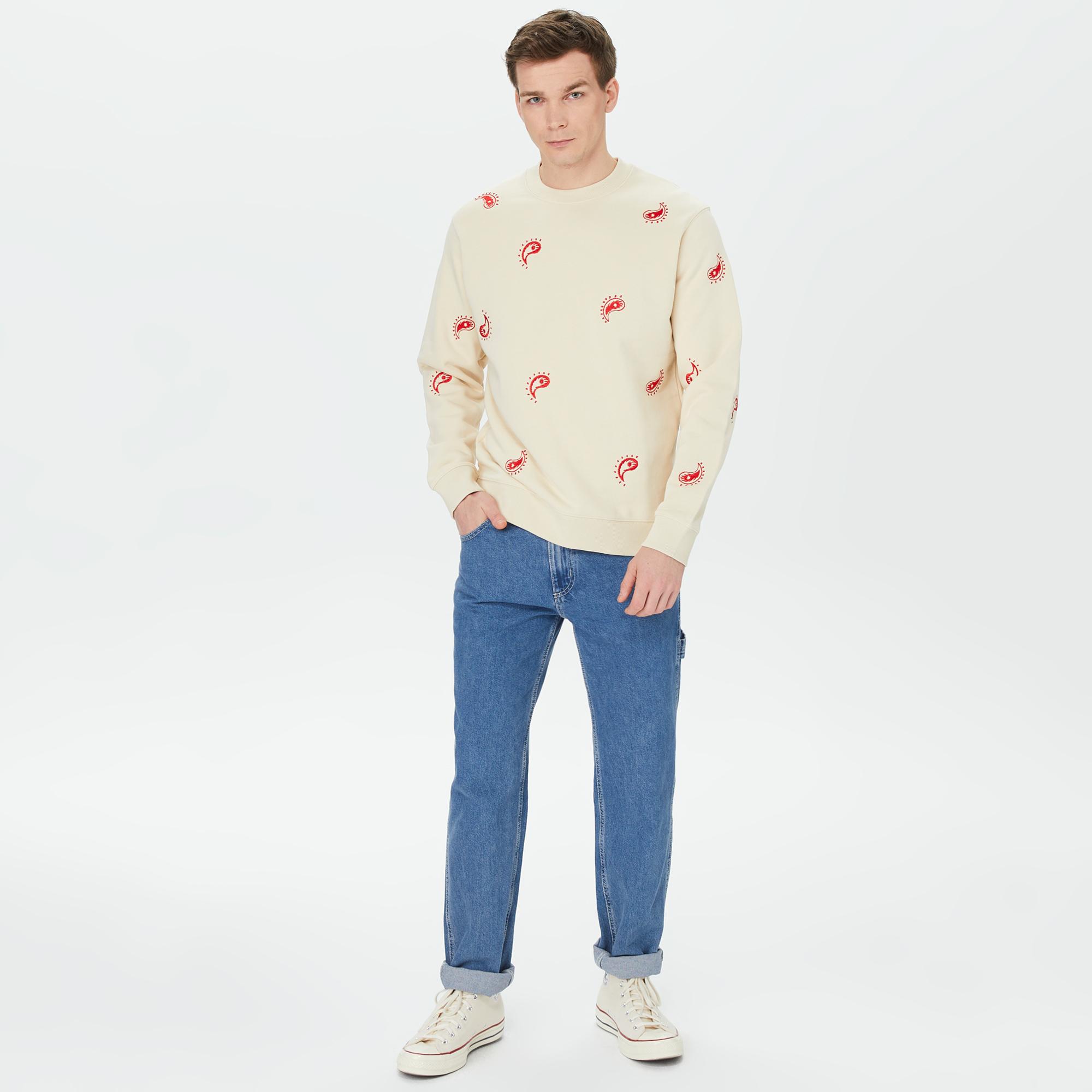 Scotch & Soda Erkek Gri Sweatshirt