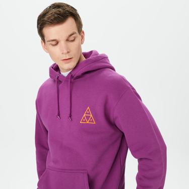  HUF Set Tt Pullover Erkek Mor Sweatshirt