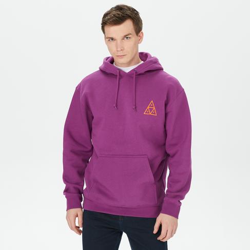  HUF Set Tt Pullover Erkek Mor Sweatshirt