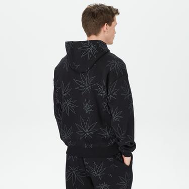 HUF Plantlife Erkek Siyah Hoodie