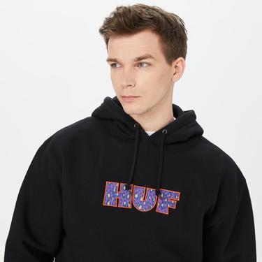  HUF Cheata Erkek Siyah Hoodie