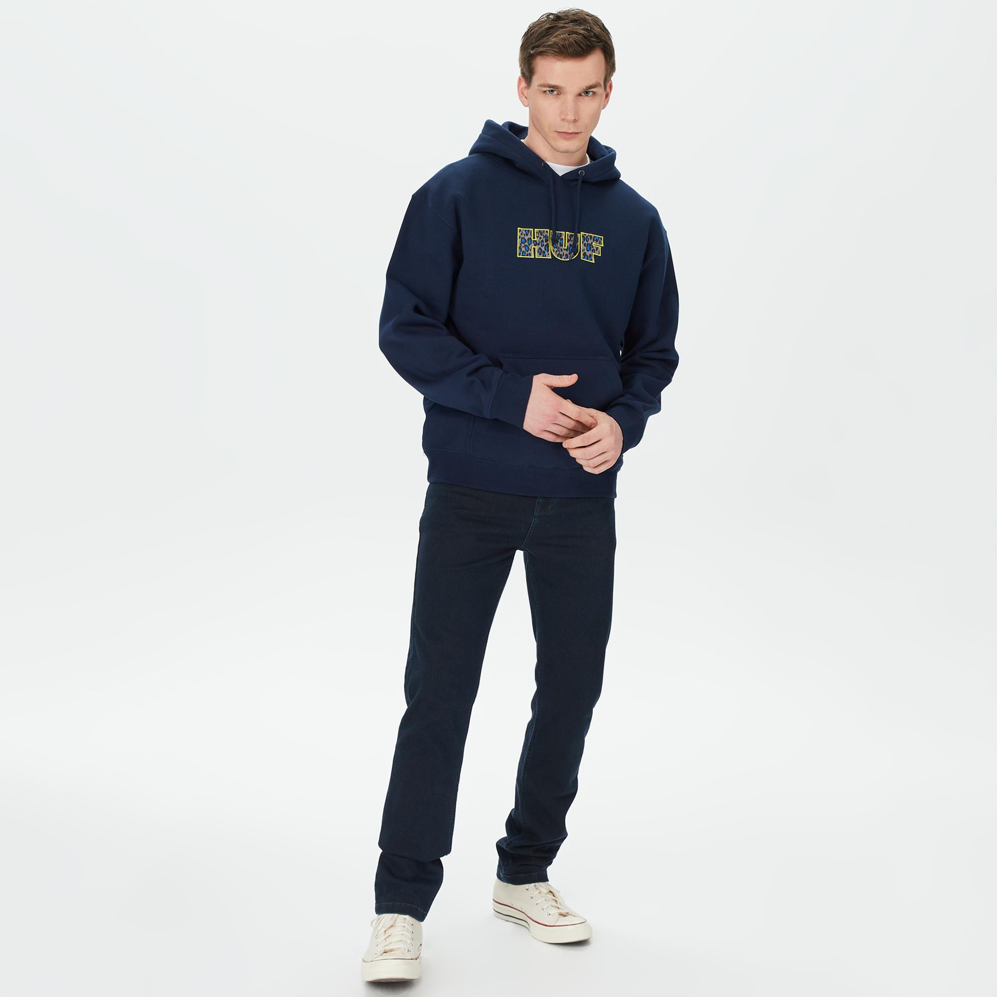 HUF Cheata Erkek Lacivert Hoodie