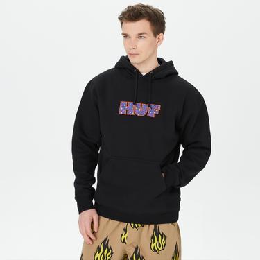  HUF Cheata Erkek Siyah Hoodie