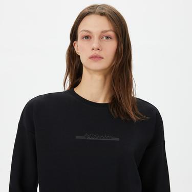  Columbia Bar Split Kadın Siyah Günlük Sweatshirt