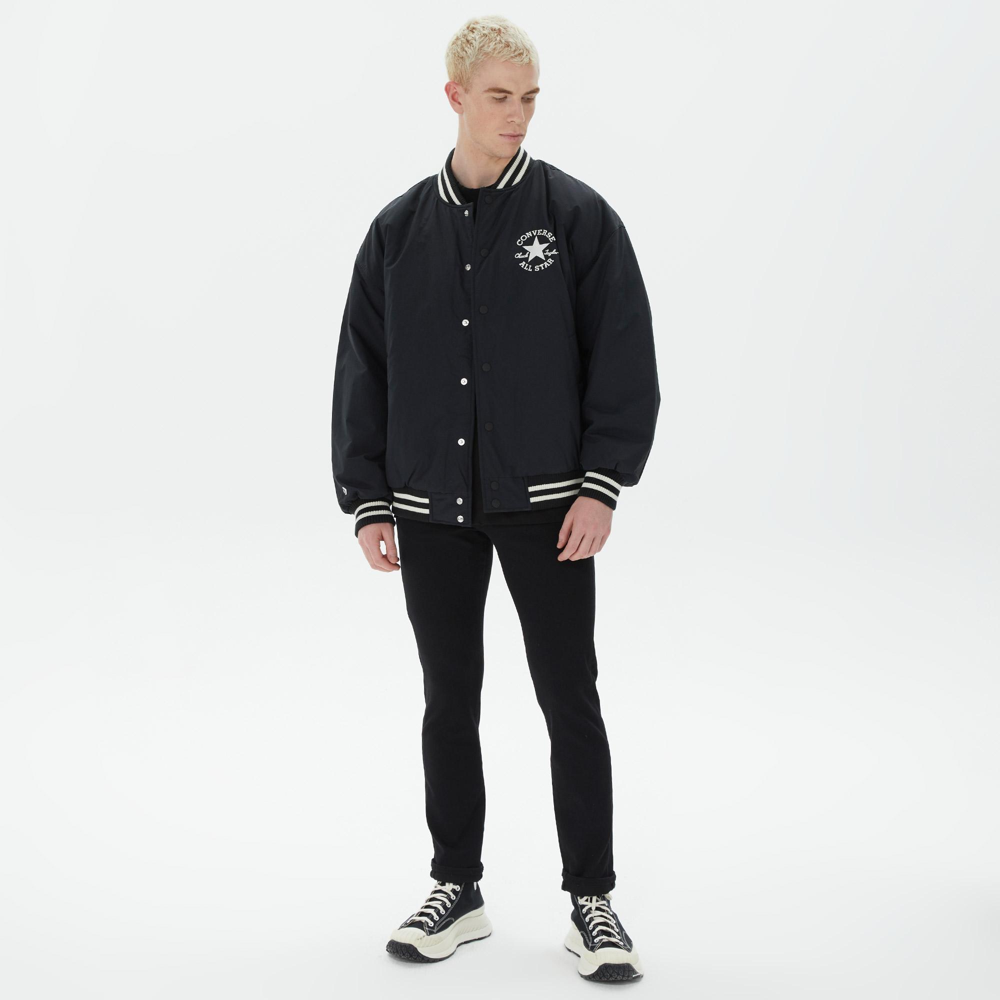 Converse All Star Varsity Padded Erkek Siyah Ceket