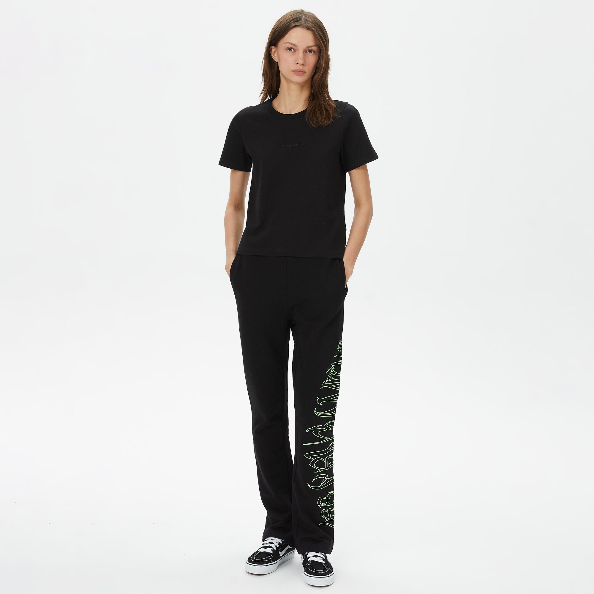 Les Benjamins Regular 401 Kadın Siyah T-Shirt