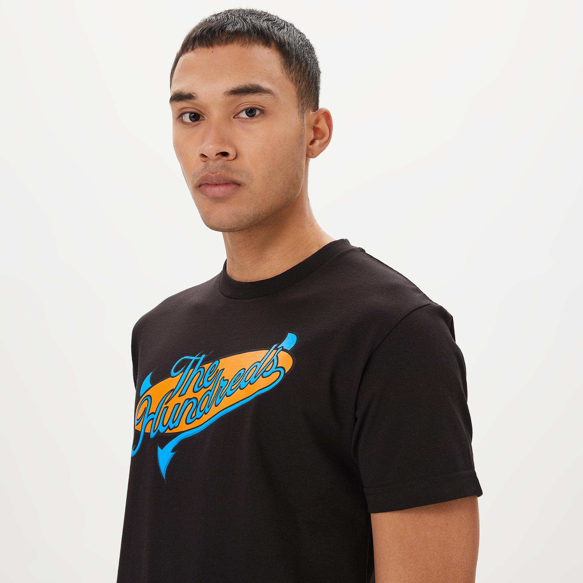 The Hundreds Industry Slant Erkek Siyah T-Shirt