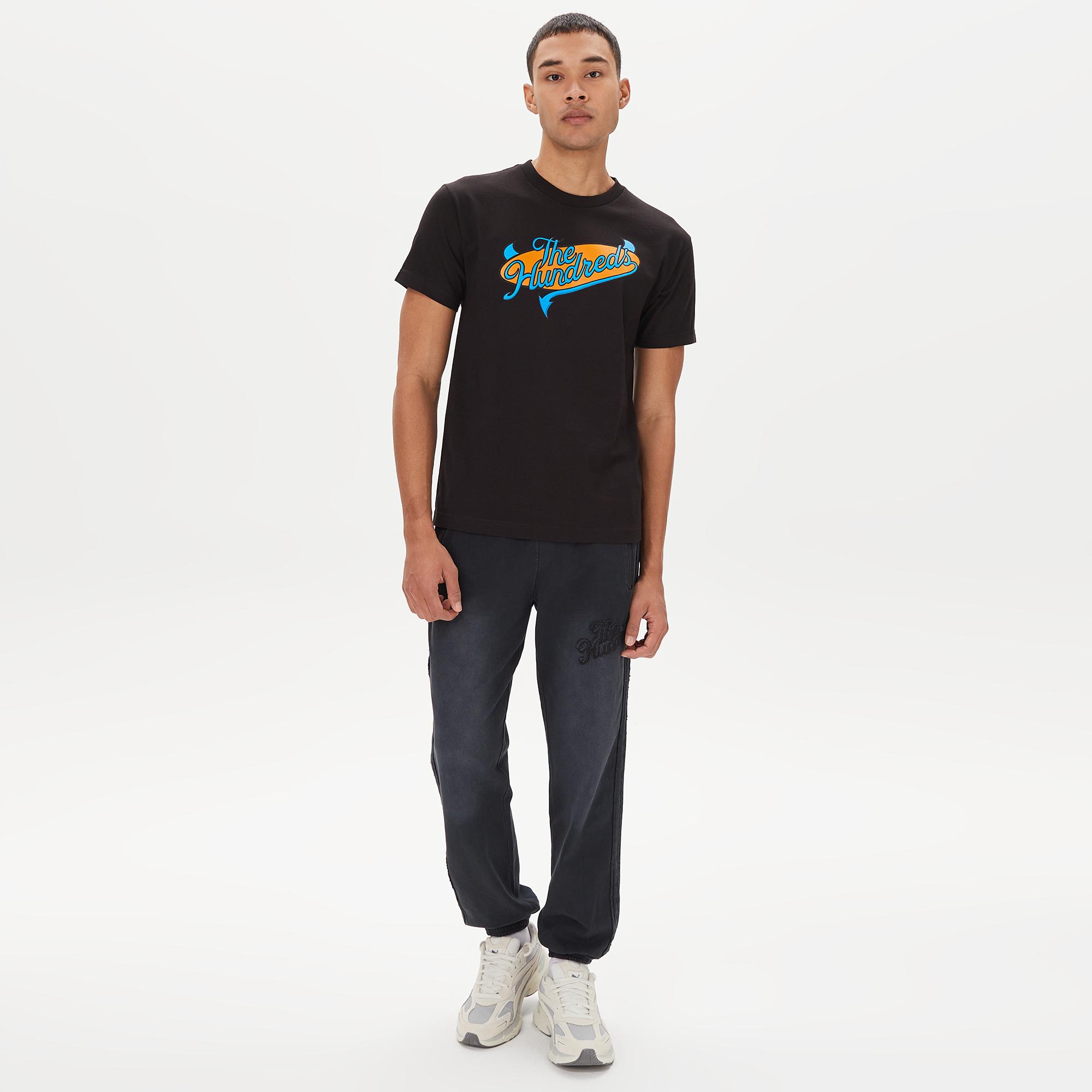 The Hundreds Industry Slant Erkek Siyah T-Shirt