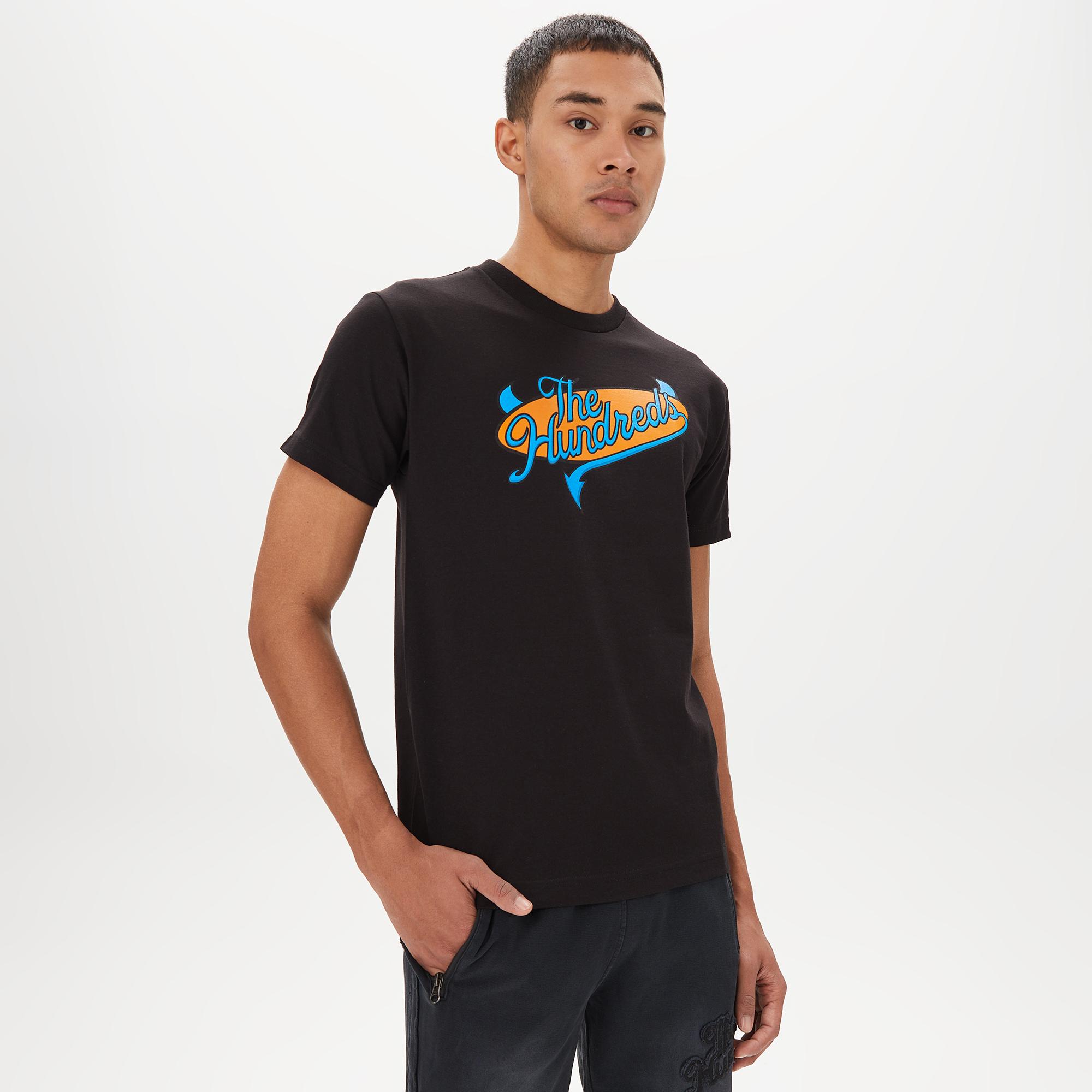 The Hundreds Industry Slant Erkek Siyah T-Shirt