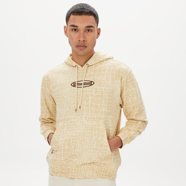  The Hundreds Croc Erkek Beyaz Hoodie