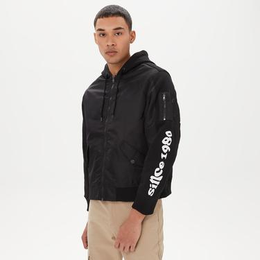  The Hundreds Moth Bomber Erkek Siyah Ceket