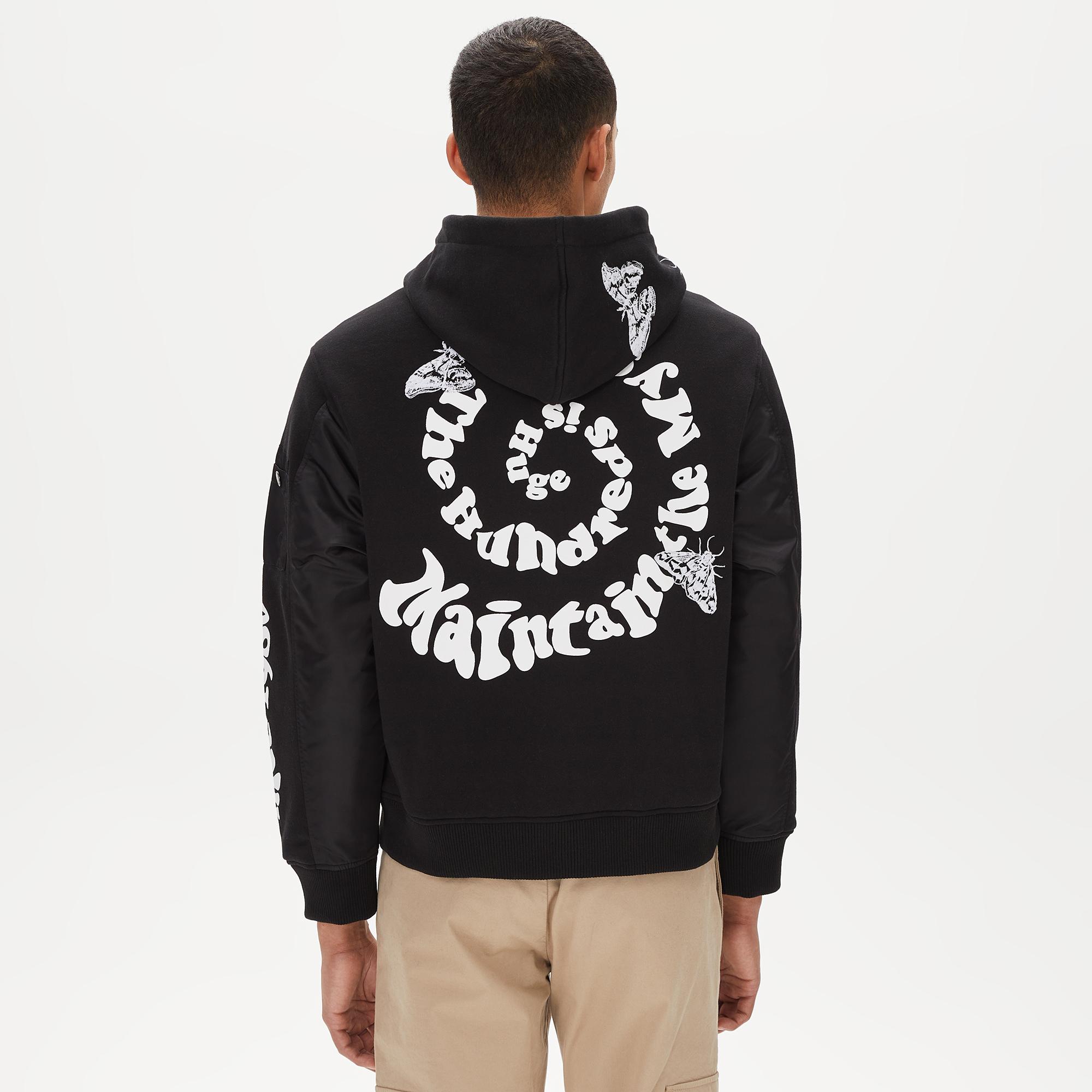 The Hundreds Moth Bomber Erkek Siyah Ceket