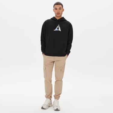  HUF No-Fi Tt Erkek Siyah Hoodie