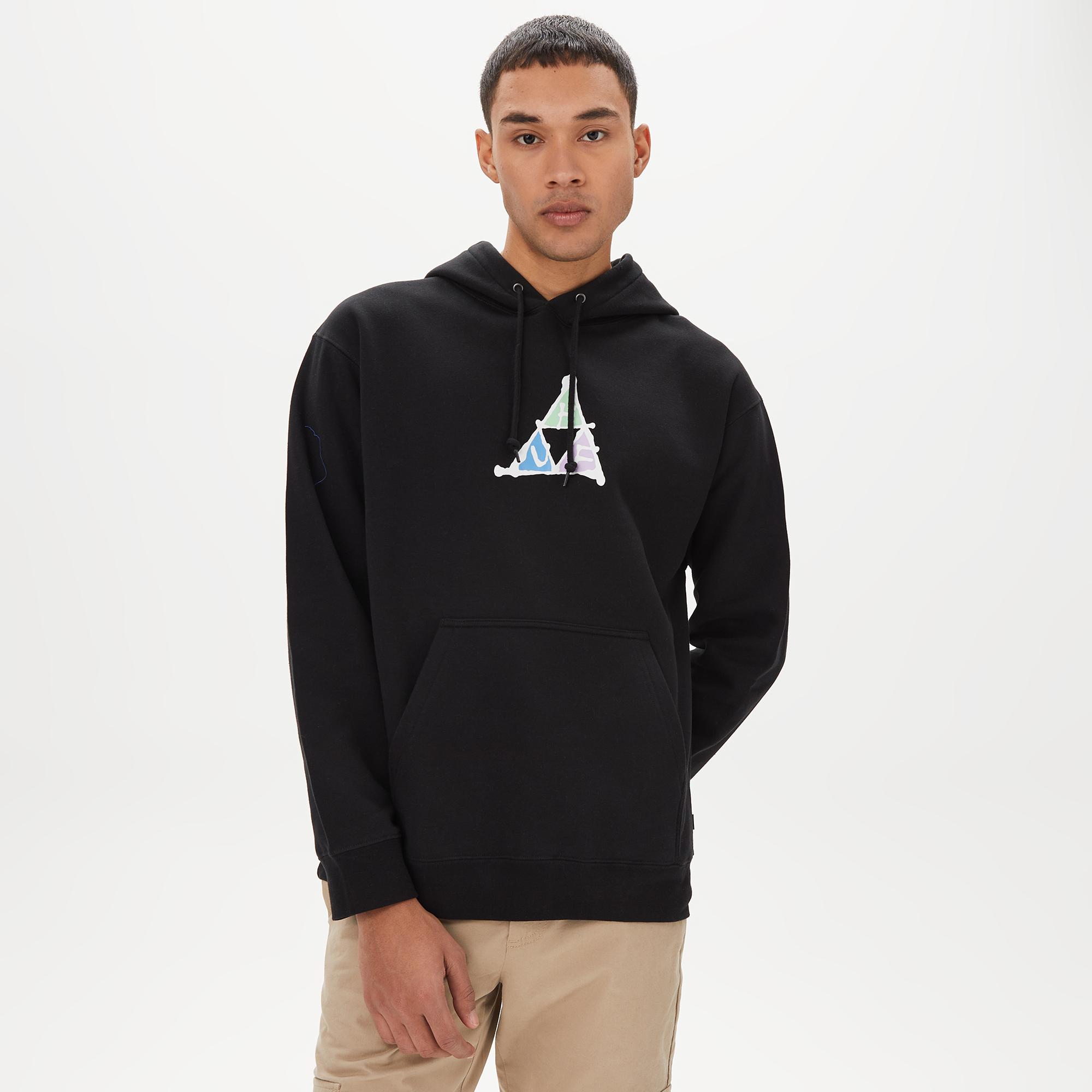 HUF No-Fi Tt Erkek Siyah Hoodie