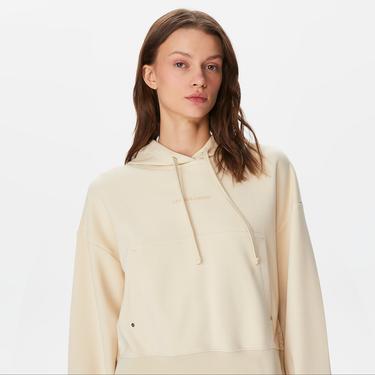  Les Benjamins 405 Kadın Krem Rengi Hoodie Sweatshirt
