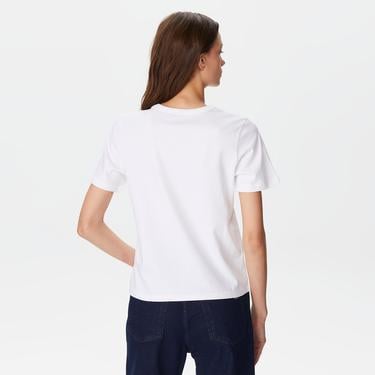  Les Benjamins Regular 402 Kadın Beyaz T-Shirt