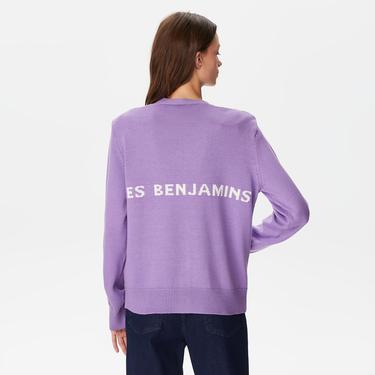  Les Benjamins Cardigan 304 Kadın Mor Hırka
