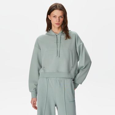  Les Benjamins 403 Kadın Yeşil Hoodie Sweatshirt